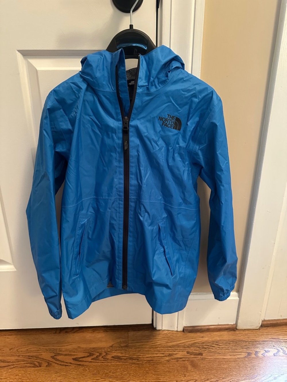 The North Face Kids Blue Raincoat with Hood - Big Kids Medium (10/12)